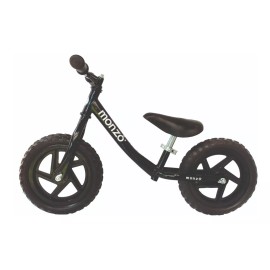 Monzó Bicicleta Sin Pedales Monzó Modelo M Negra, Balance Bike,