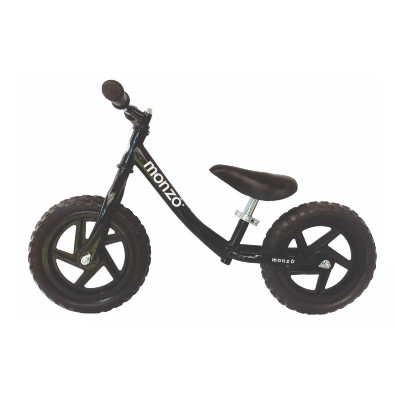 Monzó Bicicleta Sin Pedales Monzó Modelo M Negra, Balance Bike,