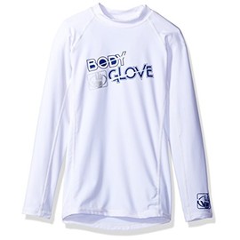 Body Glove Boys l/a Fitted Basic Rashguards, White, 6