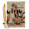 Together Forever Burlap House Flag - Set Celebration Anniversary Happy