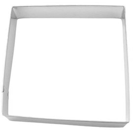Square Shape 4 Inch Cookie Cutter from The Cookie Cutter Shop – Tin Plated Steel Cookie Cutter