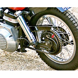 AAOK Stainless REAR BRAKE HOSE for 1963 - 1972 Harley Panhead & Shovelhead