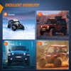 Nilight Slim LED Light Bar 2Pcs 7 Inch 16LED Single
