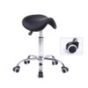 SSLine Adjustable Saddle Rolling Chair, Hydraulic Stool with Wheels, Swivel