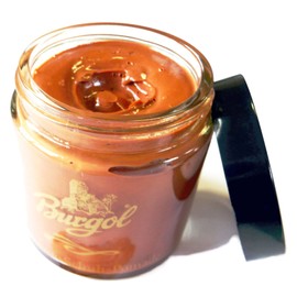 Burgol Pomade - Provides leather with nutrients. Mixed emulsion cream in 100 ml jar. Available in many colours., Cognac