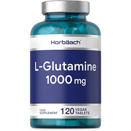 L-Glutamine 1000mg | 120 Tablets | Suitable for Vegetarians & Vegans | by Horbaach