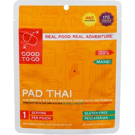 GOOD TO-GO Pad Thai (Single Serving) | Camping & Backpacking Food | Just Add Water Backpacking Meals | Good To-Go Dehydrated Meals Taste Better Than Freeze Dried Food
