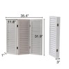 SOFE Wood Short Room Divider 3 Panel, 2.6 Ft Tall