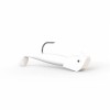 Dynamic Lures Micro Paddle Tail Swimbait, MICRO ATTACK (White) 1.5"