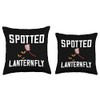 Spotted Lanternfly Trap Insect Spray Lantern Fly Throw Pillow