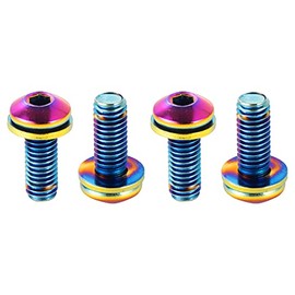 CNC bottle holder screws, M5 bottle holder screws, rainbow