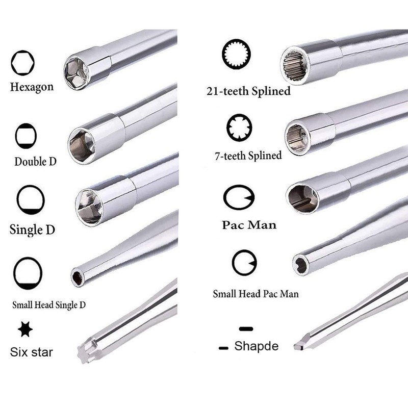 Hippotech 10 Pcs Carburetor Adjustment Tool Screwdriver Kit for Common