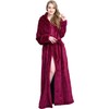 FindDress Women's Plush Robe Extra Long Robe with Pockets Thicken