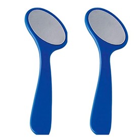 2x Avon Foot Works Oval Stainless Steel Foot File