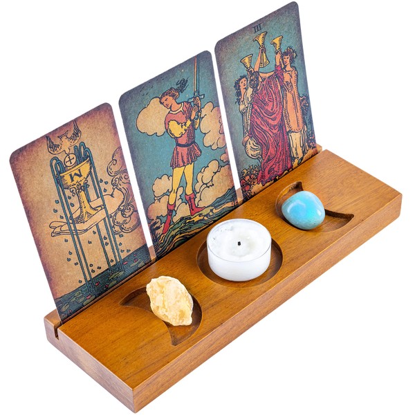 Curawood Tarot Card Holder Stand - Display Your Daily Affirmation