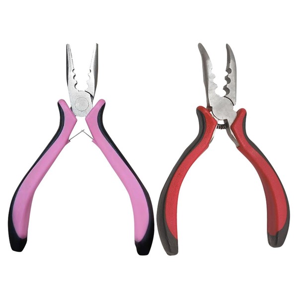 2 Pieces Hair Extension Clips, Metal Hair Extension Tools, Three