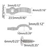 Runseaway 100Pcs LED Strip Light Mounting Brackets, Transparent One-Side Fixing