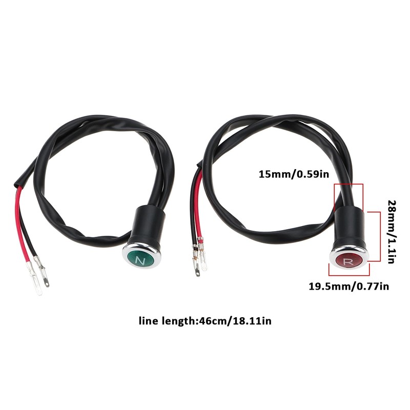 VGOL DC 12 V Motorcycle Neutral Reverse Gear Light Indicator