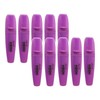 DOLLAR HL625 Neon Fluorescent Highlighter Pens, VIOLET, Pack of 10,