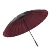 ThreeH Stick Umbrella 190T 24 Ribs Double Layer Long Leather