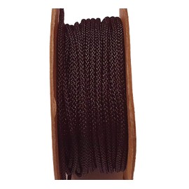 Paracord Rope, Brown, 2 mm, Polyester Blend, 13 Metres Nylon Band, Brown, Nylon Cord Thread Fabric Craft Cord for DIY Necklace, Bracelet, Craft, Jewellery Making