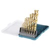 Makita HSS-TIN D-72849 Drill Bit, Set of 10, Case Included,