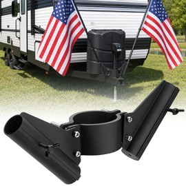 WODHMIEY RV Flag Pole Holder 3-in-1 Magnetic Suction Cup Hitch Mount Flag