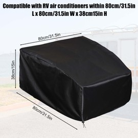 RV Air Conditioner Cover, RV Air Conditioner Winter Cover Oxford Cloth RV AC Cover Waterproof RV Roof Top AC Cover for Outside Camper Travel Trailer AC Covers