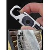 ZDSFSD 1 Piece Integrated Multifunctional Ratchet Crowbar Combined Tool Silver