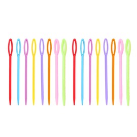 Plastic Sewing Needles,50 PCS Large Eye Darning Needle Hand Sewing Needle Yarn Needles for Sewing Craft Sewing Embroidery Kits for Beginners 9cm