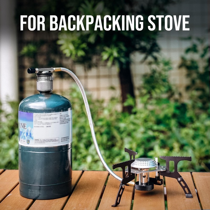 ONLYFIRE OUTDOOR LIVING Camping Stove Adapter, Backpacking Stove Convertor 16oz
