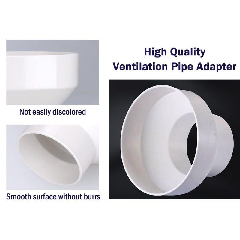 Hitopin Round Pipe Adapter 150 mm to 100 mm, Pipe