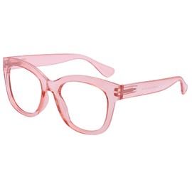 AEZUNI Oversized Reading Glasses Women Large Readers 0 1.0 1.25 1.5 1.75 2.0 2.25 2.5 2.75 3.0 3.5 4.0 5.0 6.0(Pink,125)