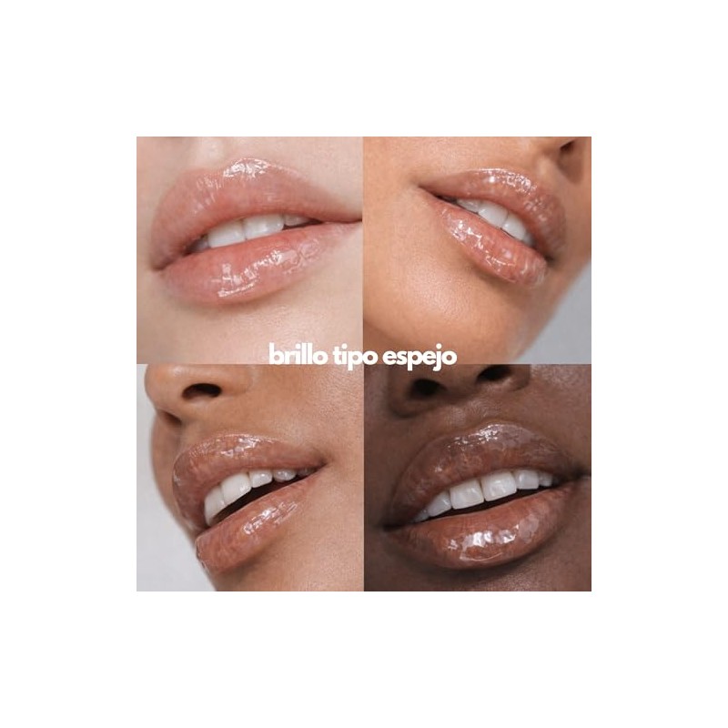 Orno Beauty Solutions Lip Gloss Vegano Transparente, Ultra Shine con
