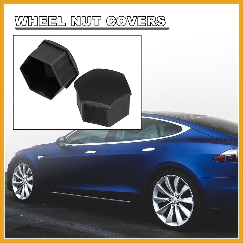 Partuto 20pcs 21mm Wheel Lock Lug Bolt Nut Cover Cap