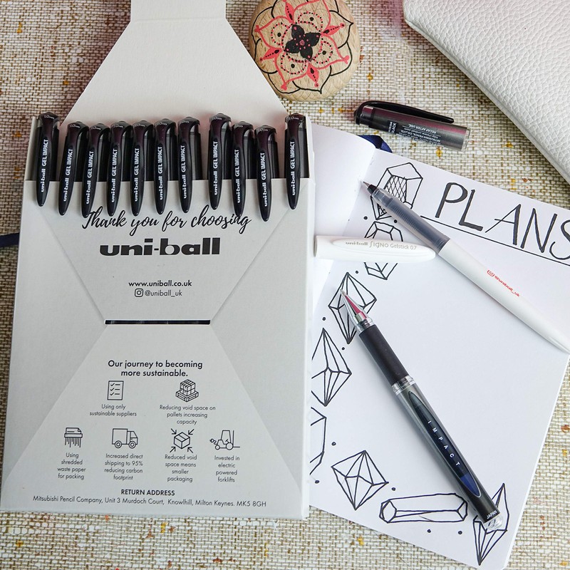 uni-ball UM-153S Gel Impact Rollerball Pens. Premium Broad 1.0mm Ballpoint