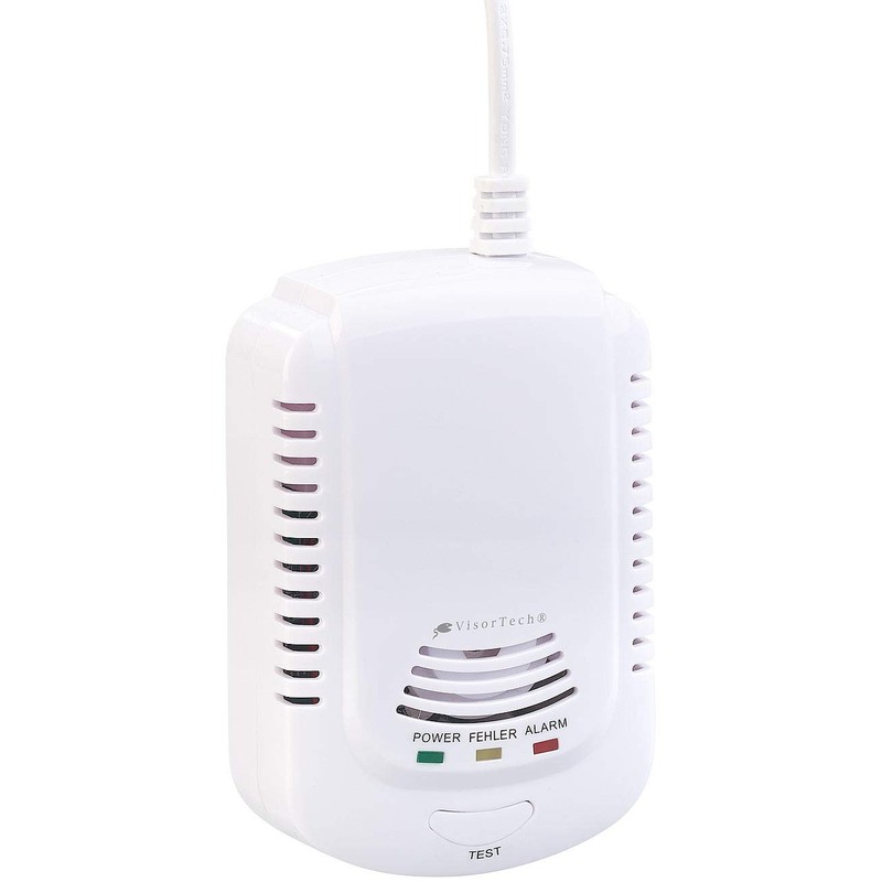 VisorTech Caravan Gas Detector: Multi-Gas Detector for Household Gases, with