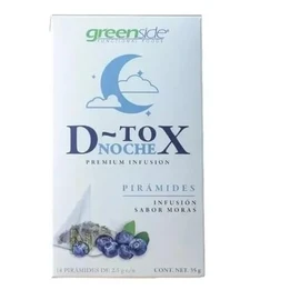 Greenside D-tox Noche Caja Con 14 Infusiones En Pirámide