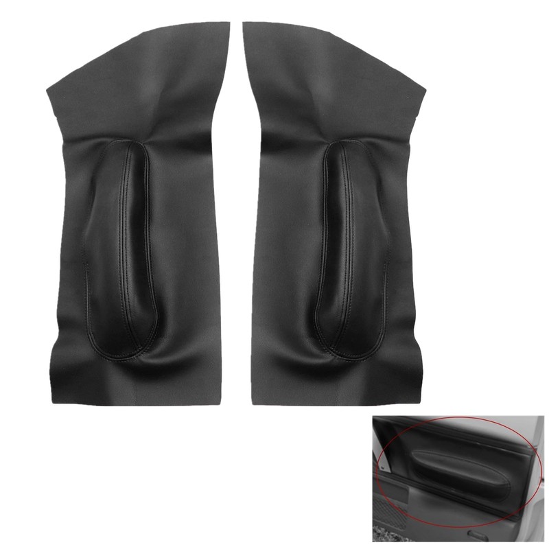 SecosAutoparts Pair Black Door Panel Replacement Armrest Cover Compatible with