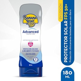 Banana Boat Advanced Protection Protector Solar 50 FPS Loción de 180ml