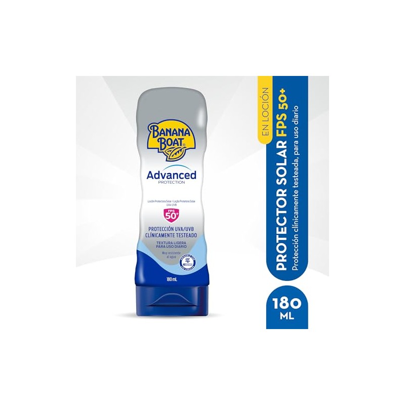 Banana Boat Advanced Protection Protector Solar 50 FPS Loción de