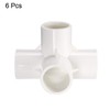 sourcing map 4 Way Elbow PVC Pipe Fitting Furniture Grade