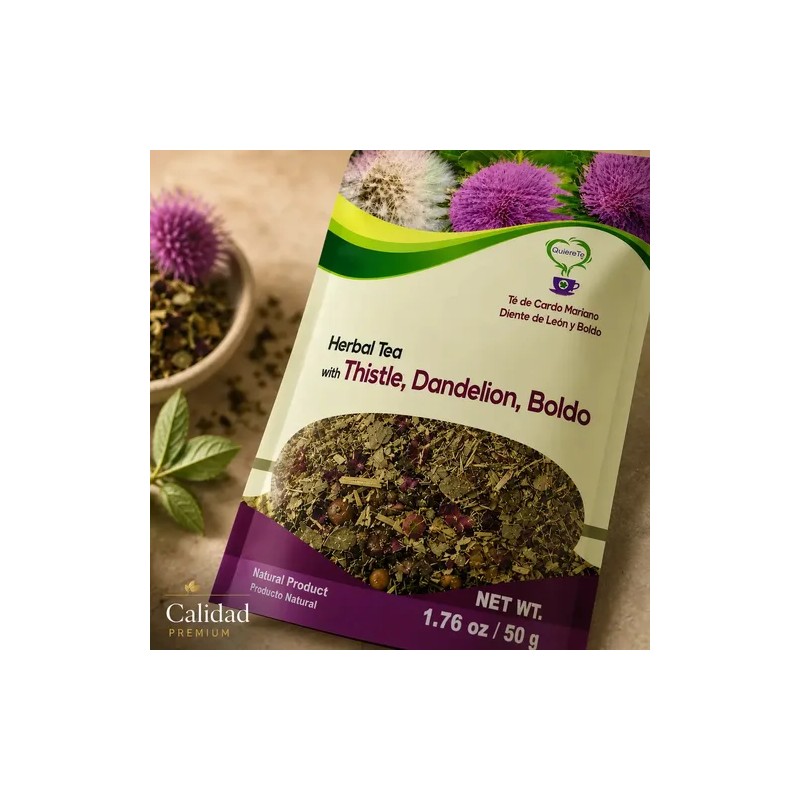 Té Quiere Te cardo mariano en herbal Sin ser Amargo