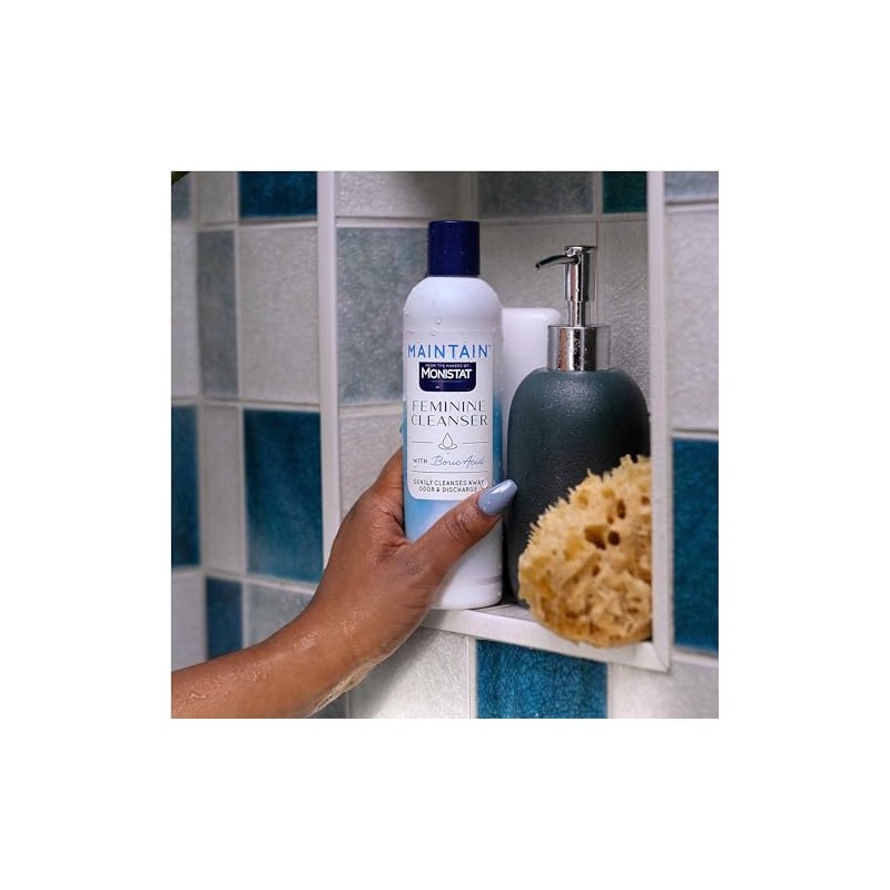 Monistat Boric Acid Feminine Cleanser, Fragrance Free Feminine Wash, 10