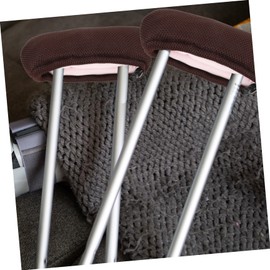 KOMBIUDA 1pair Comfortable Crutch Pads Thickened Underarm Covers Breathable Sponge Reusable Washable for Seniors