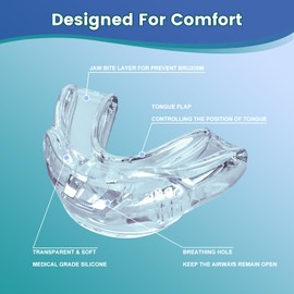 Anti-Snore Device, Anti-Snoring Mouthpiece, Snoring Solution Mouth Guard for Men and Women-J15