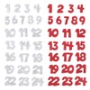 BHGT Set of 2 Felt Advent Calendar Christmas Numbers 1-24
