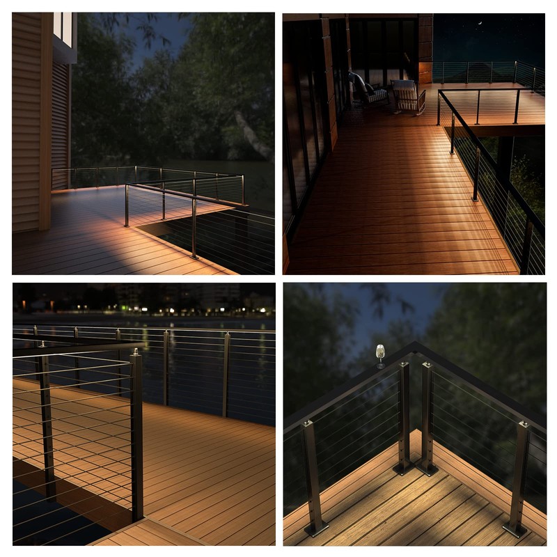 Muzata HL12 LED Handrail Accessories - 2Pack 90°Corner Connector High