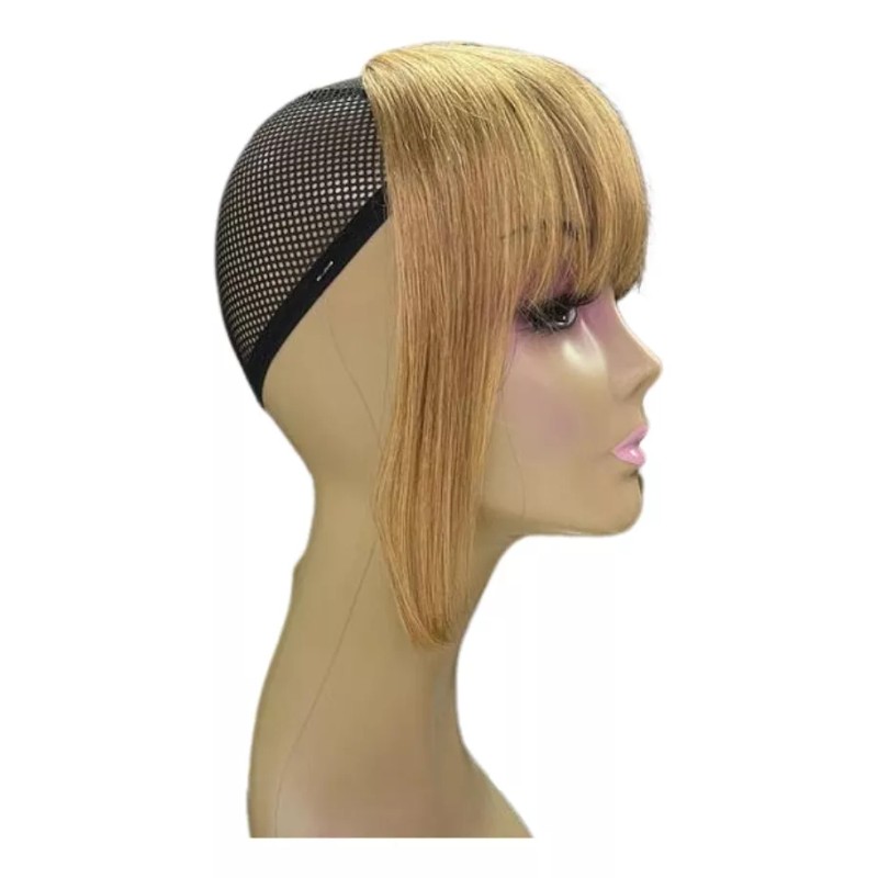 Veloce Flequillo Postizo Falso Veloce Rubio Natural Virgen Clip On