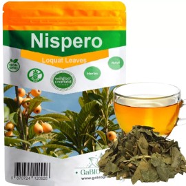 Gabio Green Nispero - Loquat Leaves, Resealable Bag, Packging is USA, Nispero Leaves - 4 oz